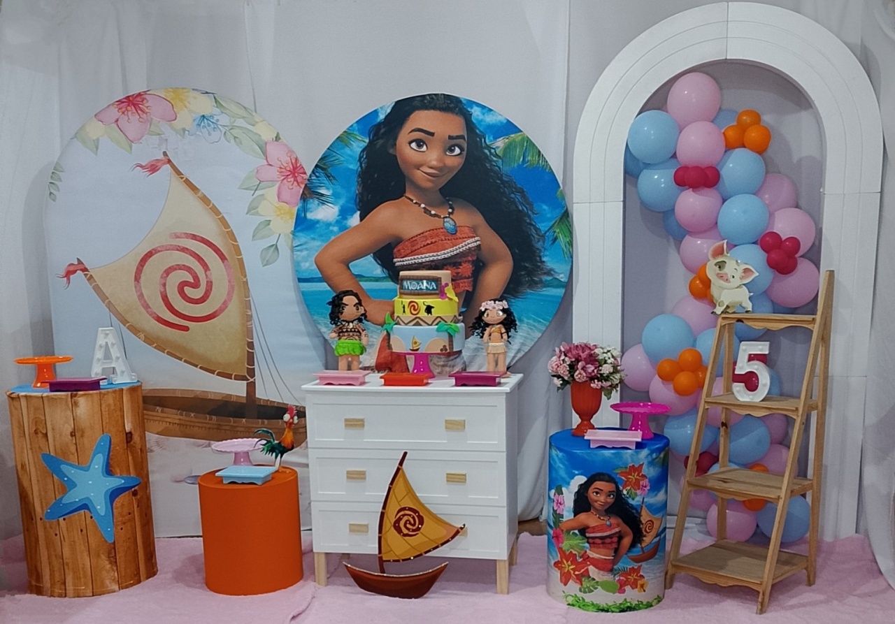 Pegue E Monte Moana Adulta Luxo 1  - Realize Decorações