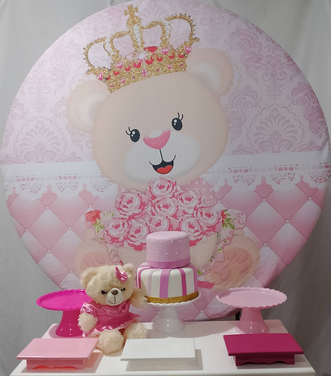 Kit Sem Mesa Ursinha Realeza  - Realize Decorações