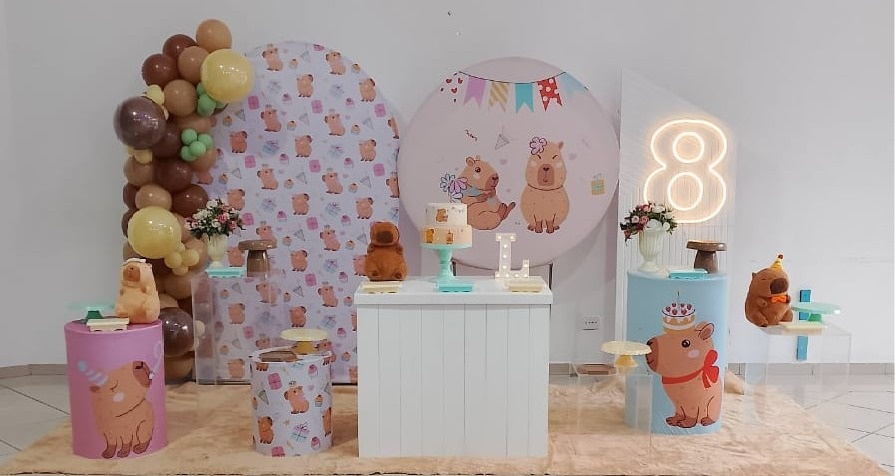 Pegue E Monte Capivara Mega  Luxo  - Realize Decorações