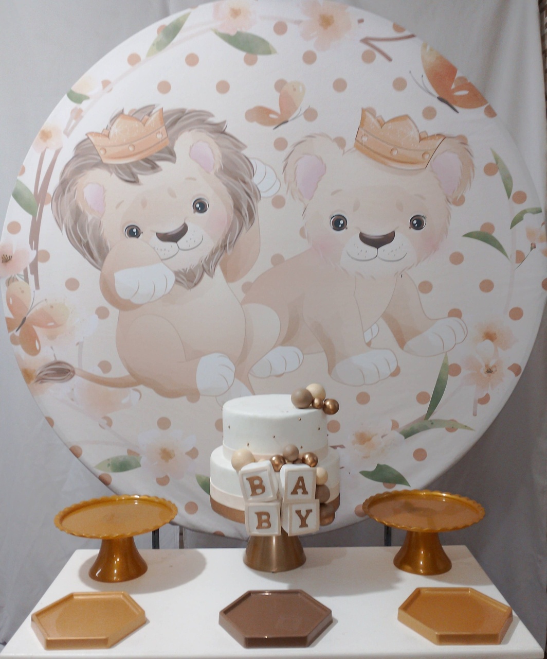 Kit Sem Mesa Revelação Leãozinho  - Realize Decorações