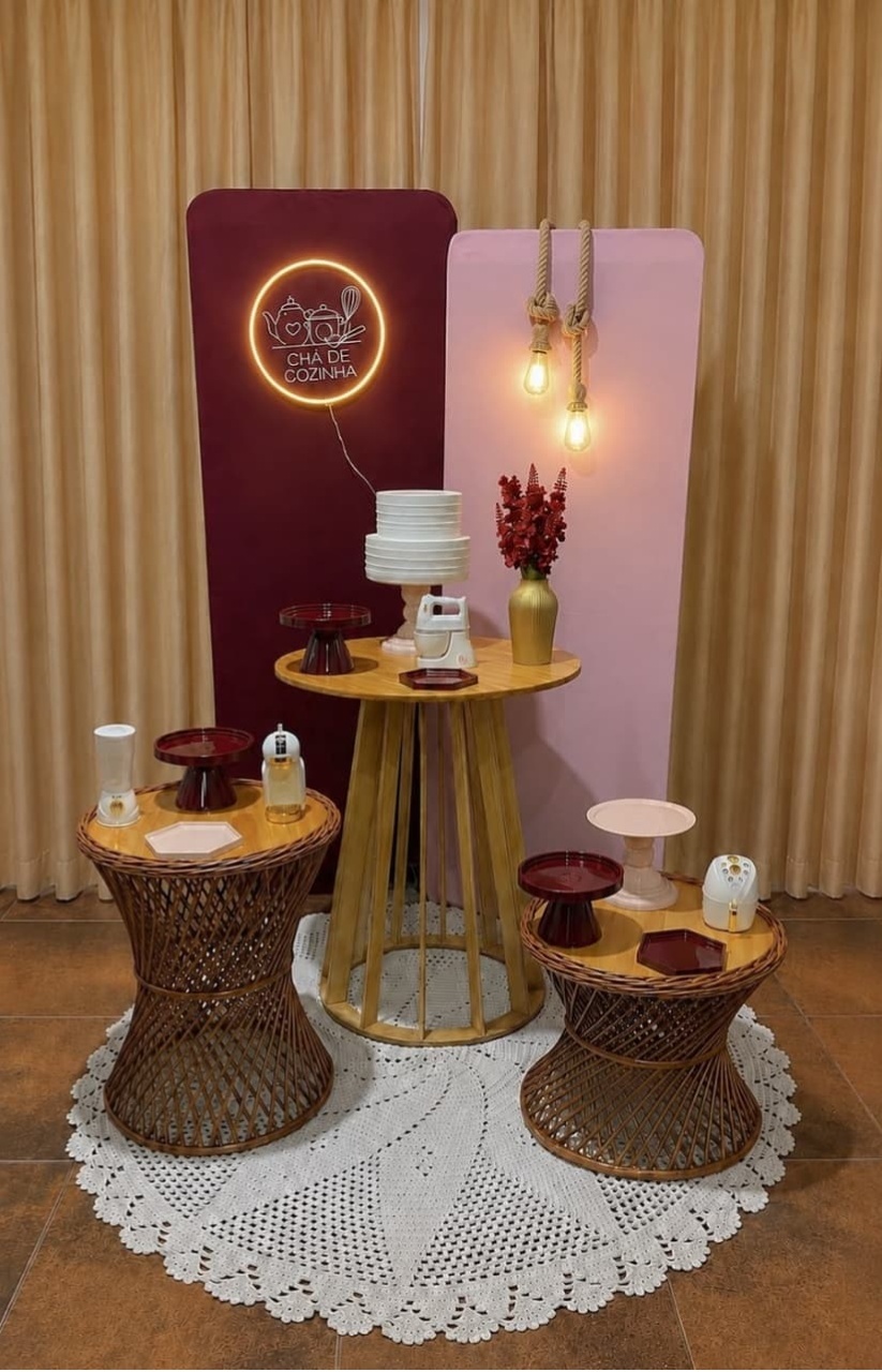 Kit Pegue E Monte Vime Vinho E Rosa Chá de Cozinha - Realize Decorações