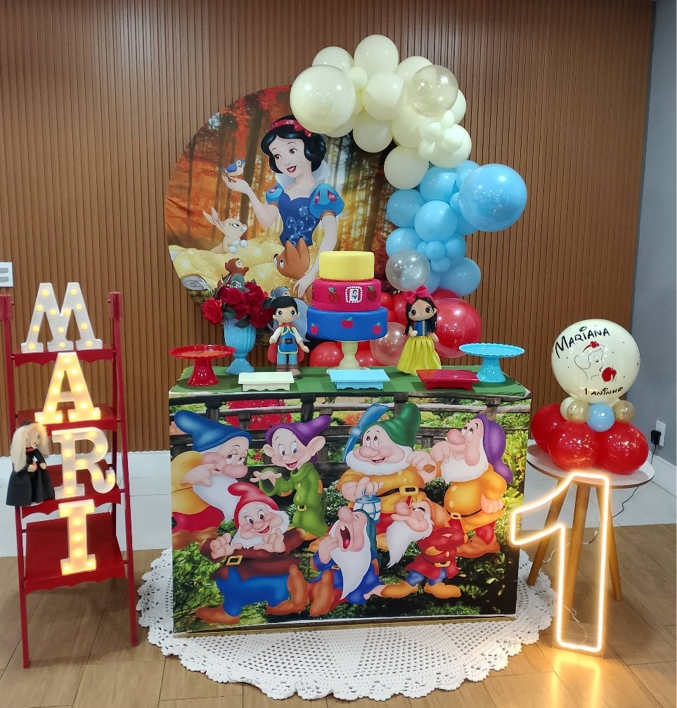 Pegue E Monte Branca de Neve Luxo 1 - Realize Decorações