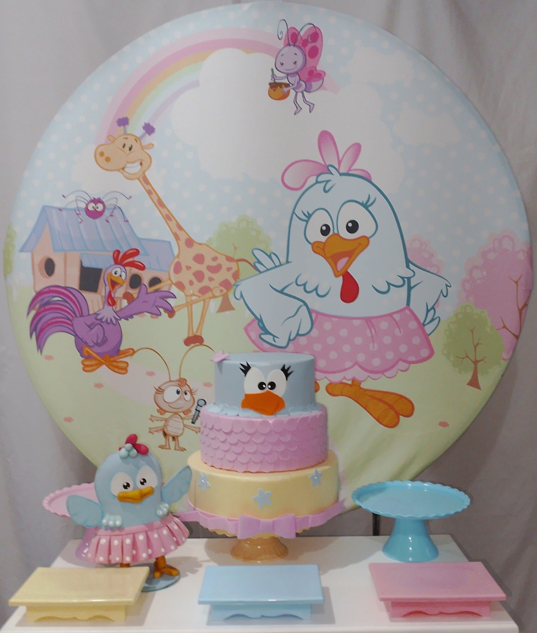 Kit Sem Mesa Galinha Pintadinha Menina  - Realize Decorações