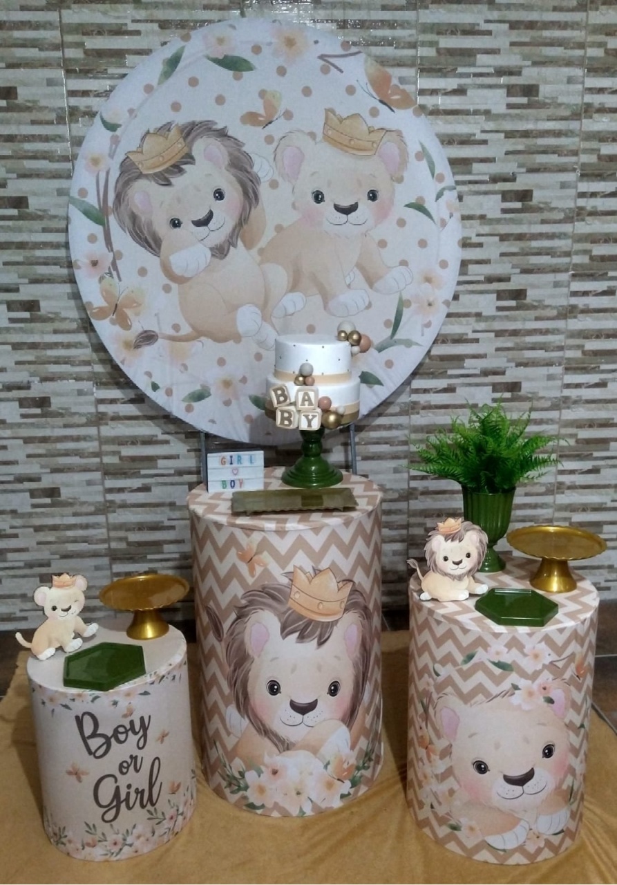 Kit Pegue E Monte Revelação Leãozinho - Realize Decorações
