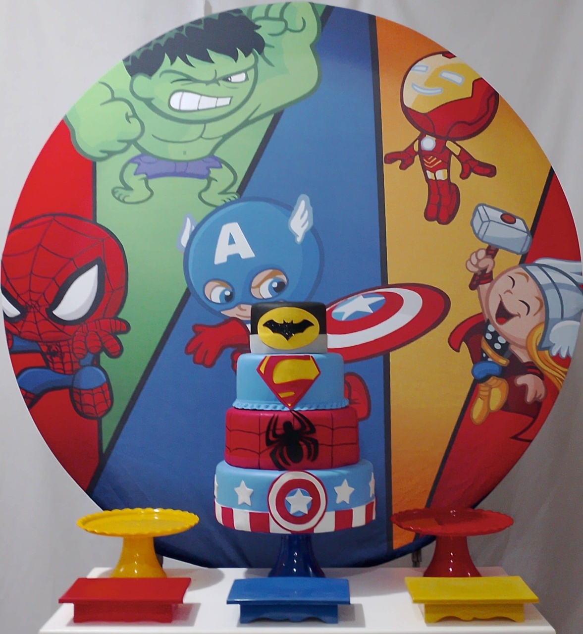 Kit Sem Mesa Vingadores Baby  - Realize Decorações