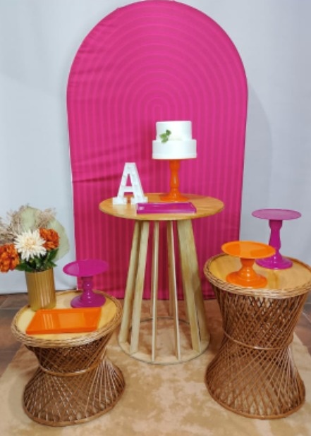 Pegue E Monte Clássico Pink Vime Luxo - Realize Decorações