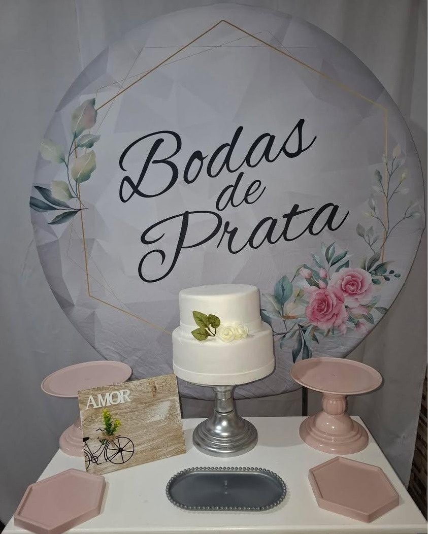 Kit Sem Mesa Bodas de Prata - Realize Decorações