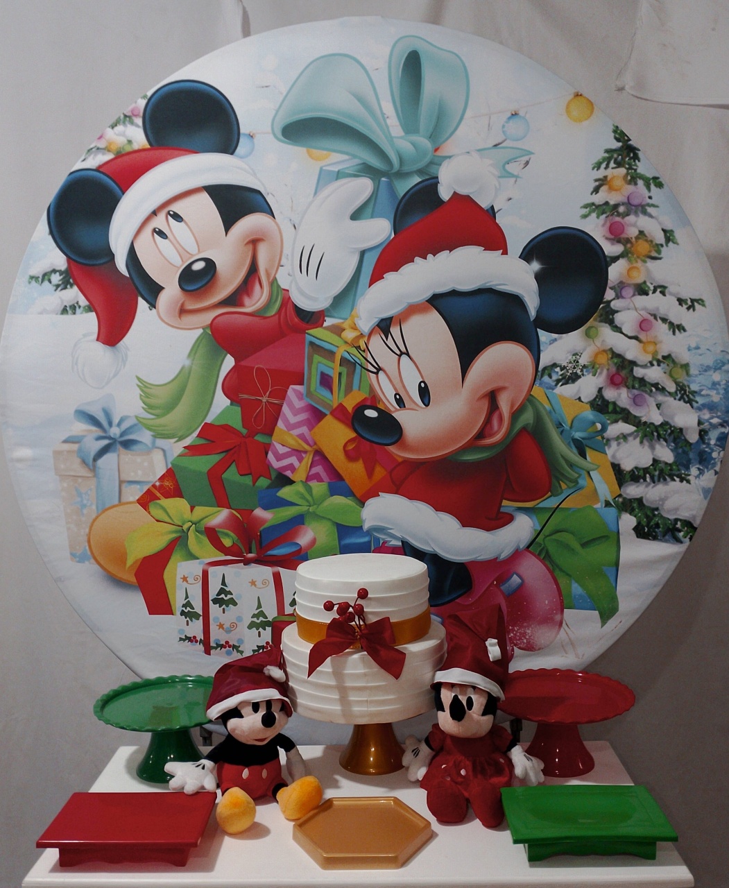 Kit Sem Mesa Natal Mickey E Minnie  - Realize Decorações
