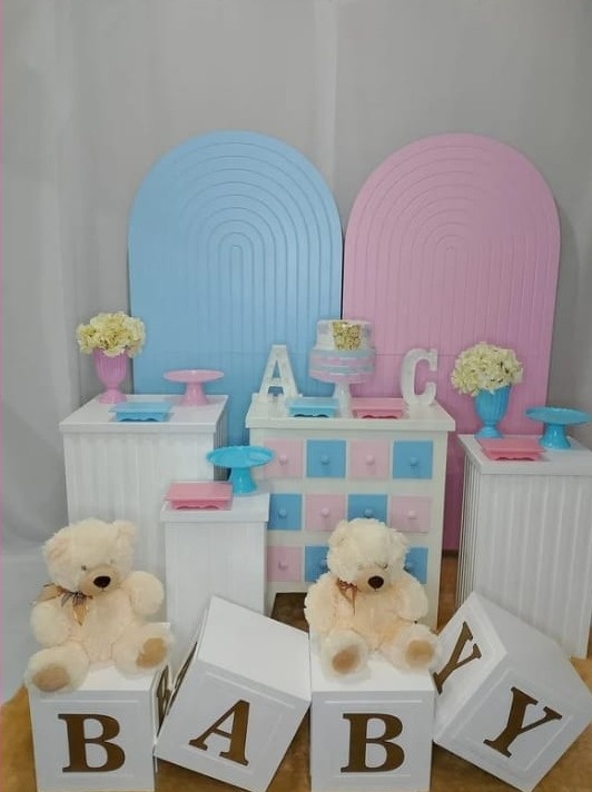 Revelação Rosa E Azul  - Realize Decorações