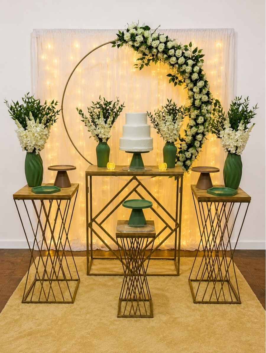 Casamento Com Montagem Verde Eucalipto 5 - Realize Decorações