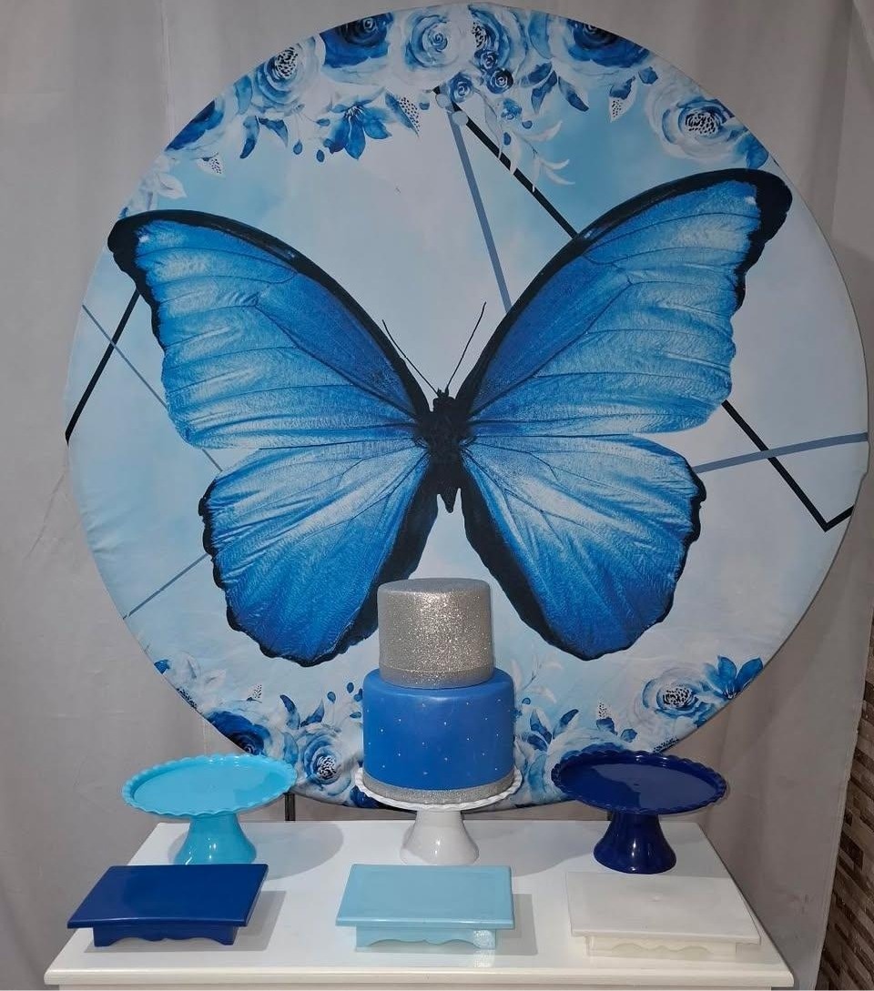 Kit Sem Mesa Borboleta Azul - Realize Decorações