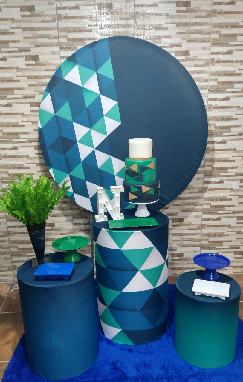 Pegue E Monte Clássico Azul 1 - Realize Decorações