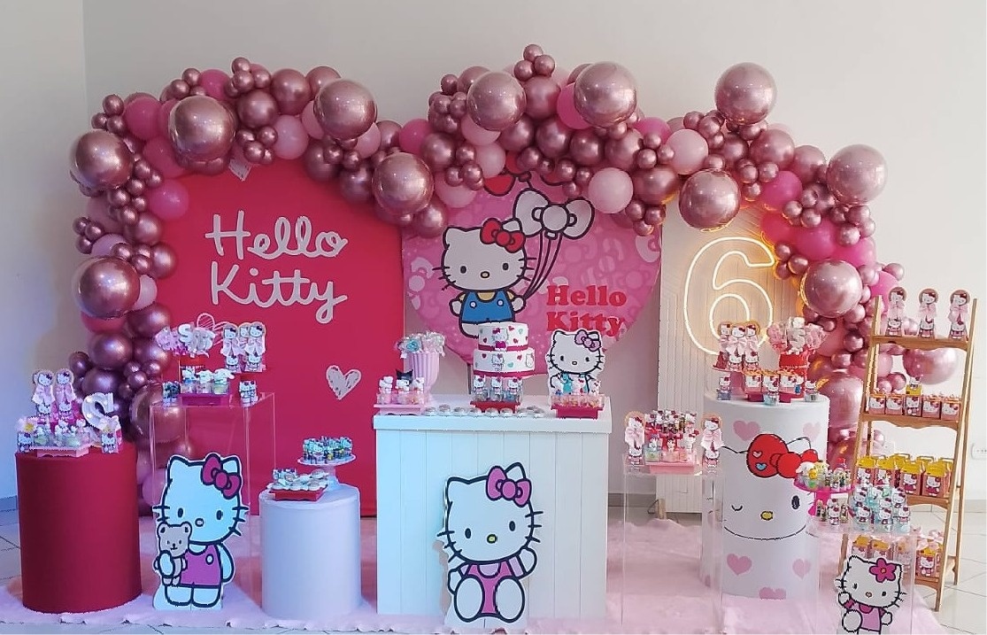 Pegue E Monte Hello Kitty Mega  Luxo  - Realize Decorações
