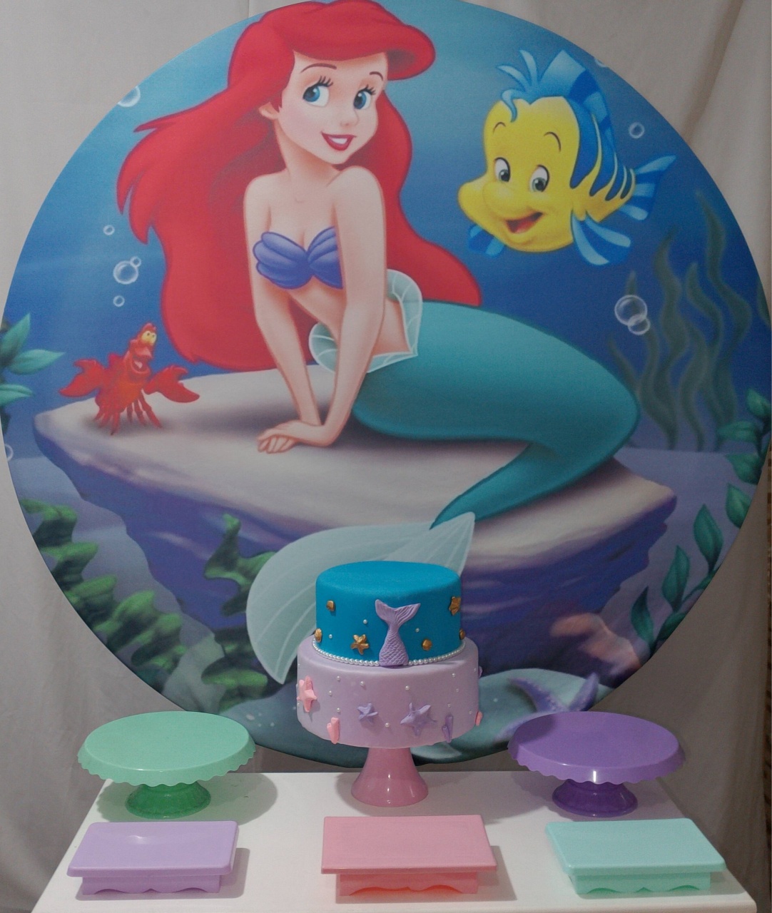 Kit Sem Mesa Pequena Sereia - Realize Decorações