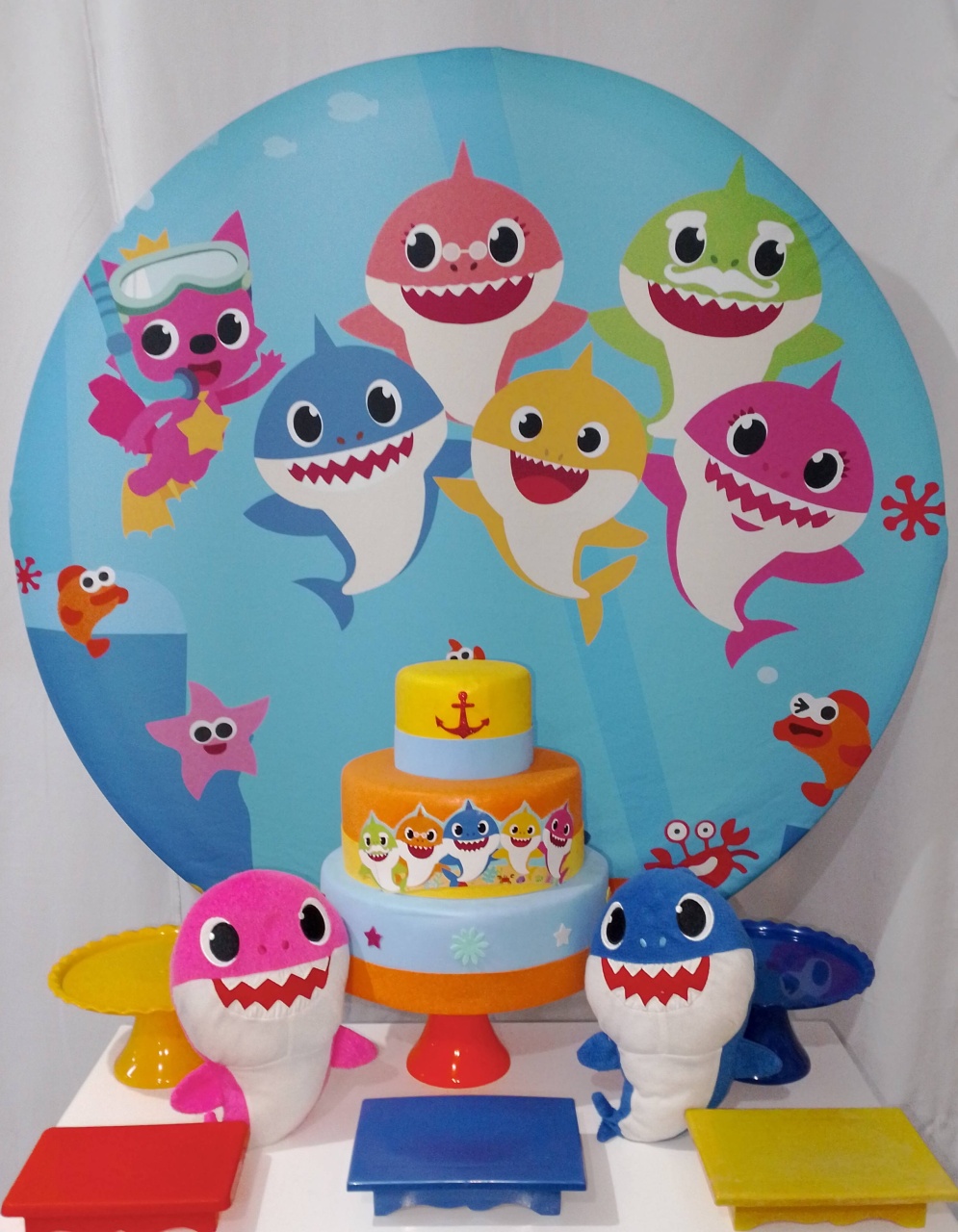 Kit Sem Mesa Baby Shark  - Realize Decorações