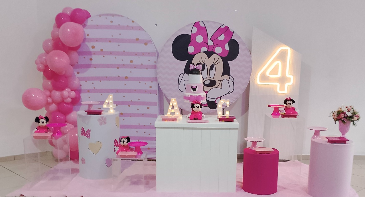 Pegue E Monte Miniee Rosa Mega Luxo - Realize Decorações