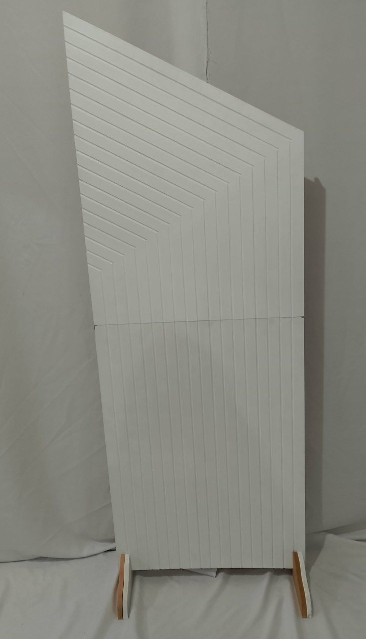 Painel Espiral Geométrico  Branco - Realize Decorações