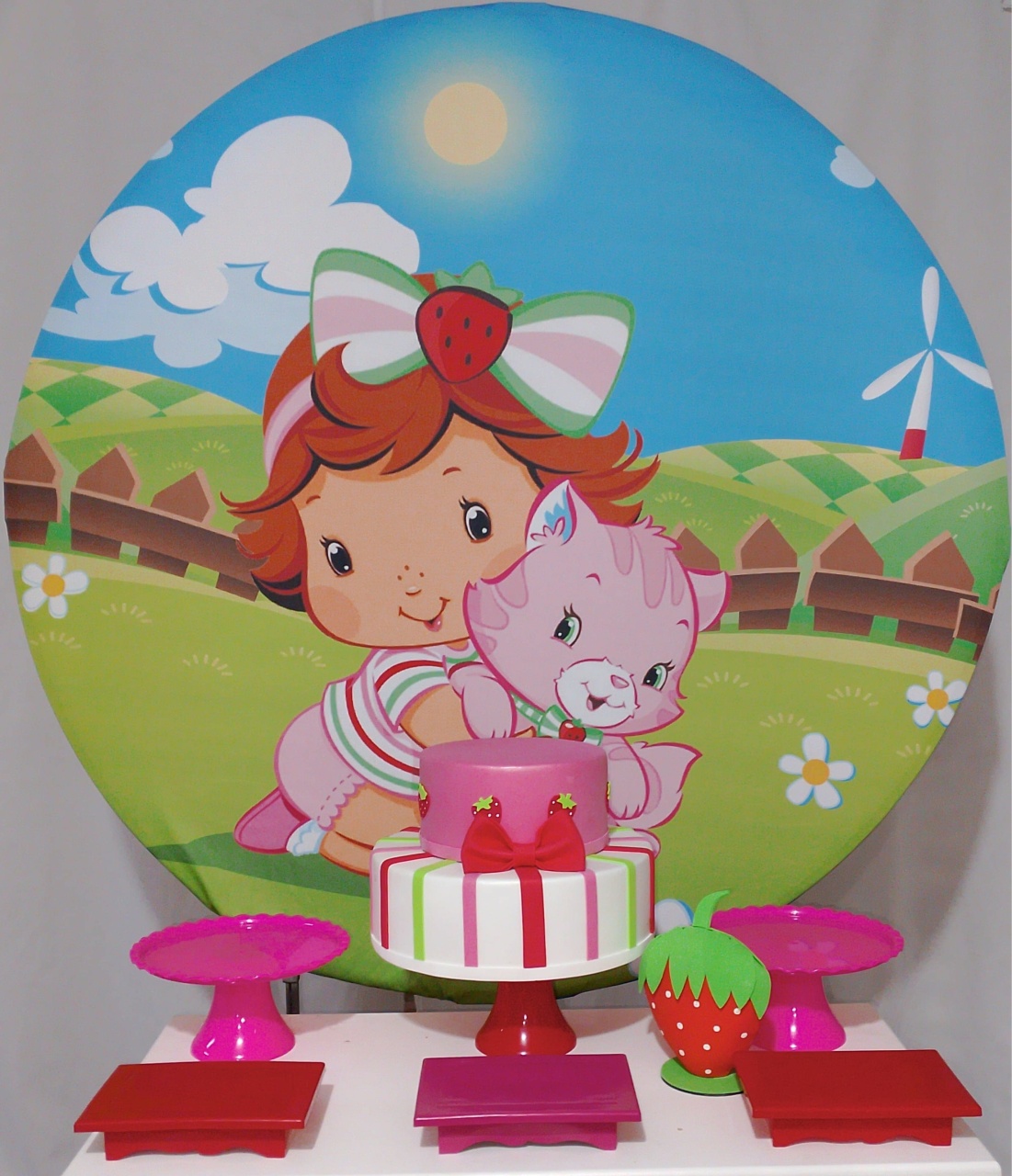 Kit Sem Mesa Moranguinho Baby  - Realize Decorações