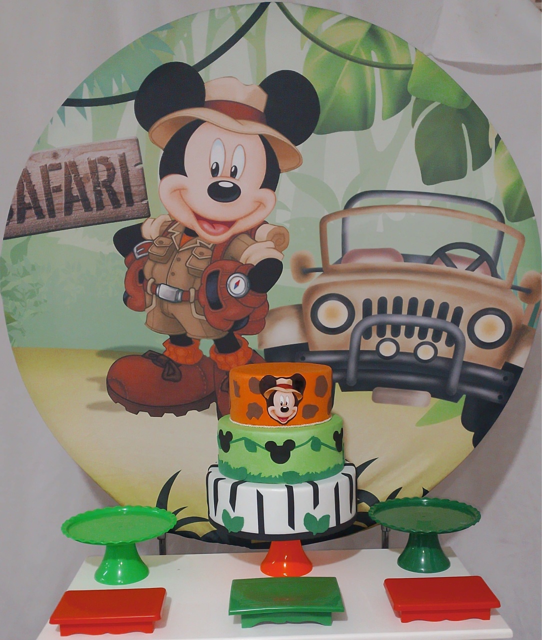 Kit Sem Mesa Mickey Safari  - Realize Decorações