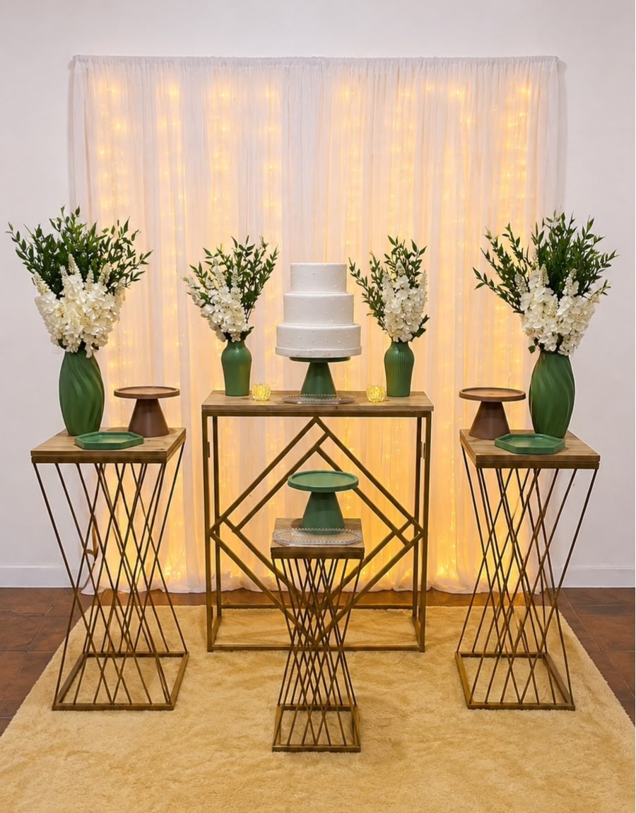 Casamento Com Montagem Verde Eucalipto 2 - Realize Decorações