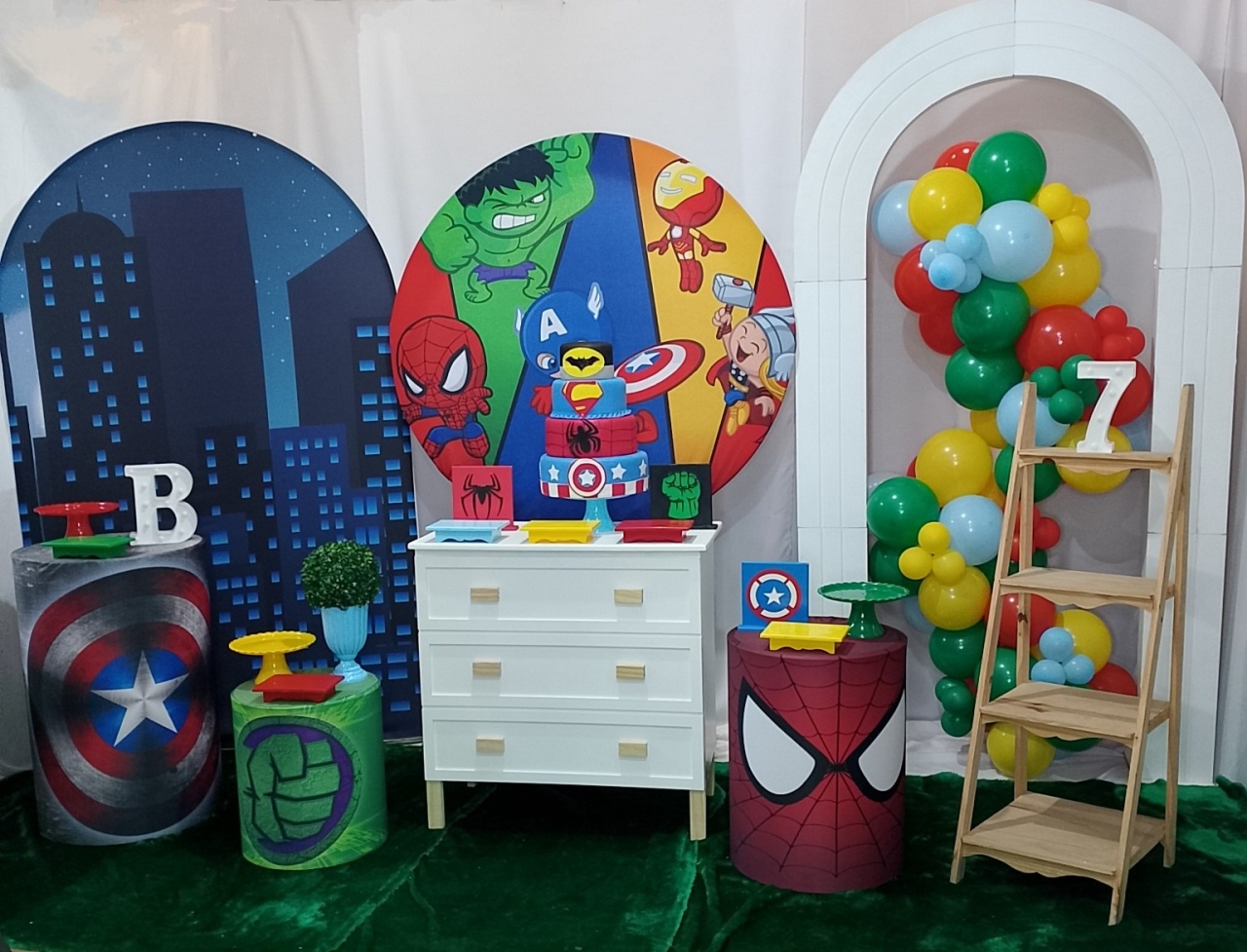 Kit Pegue E Monte Vingadores Baby Luxo 1 - Realize Decorações