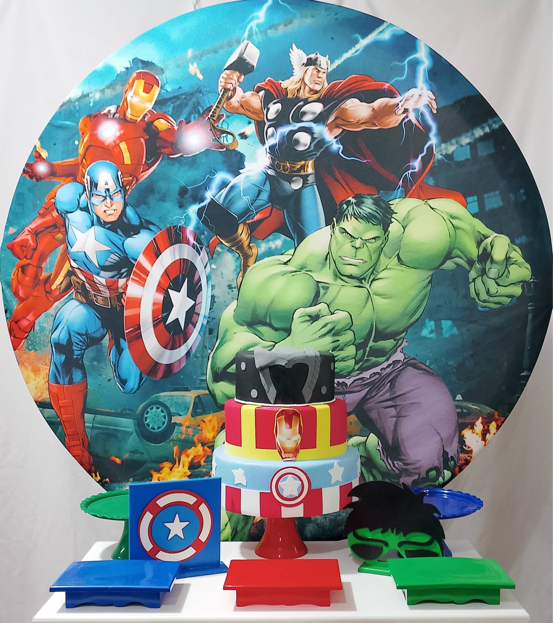 Kit Sem Mesa Vingadores  - Realize Decorações