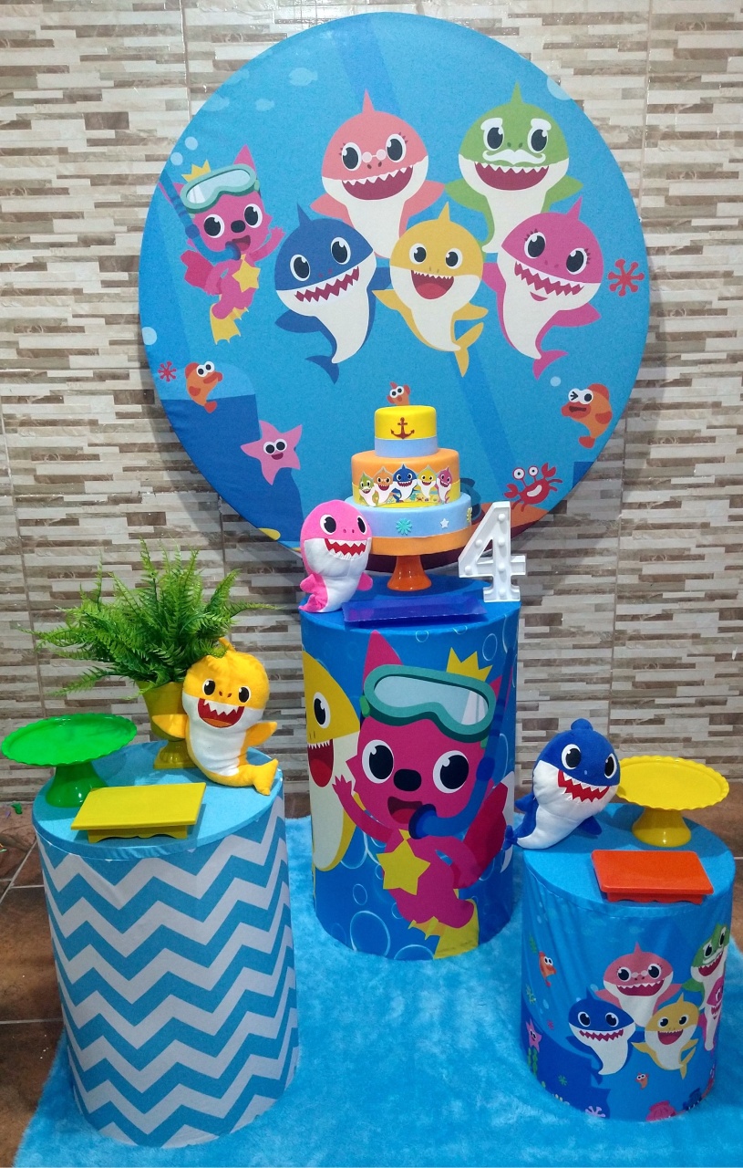 Pegue E Monte Baby Shark Menino - Realize Decorações