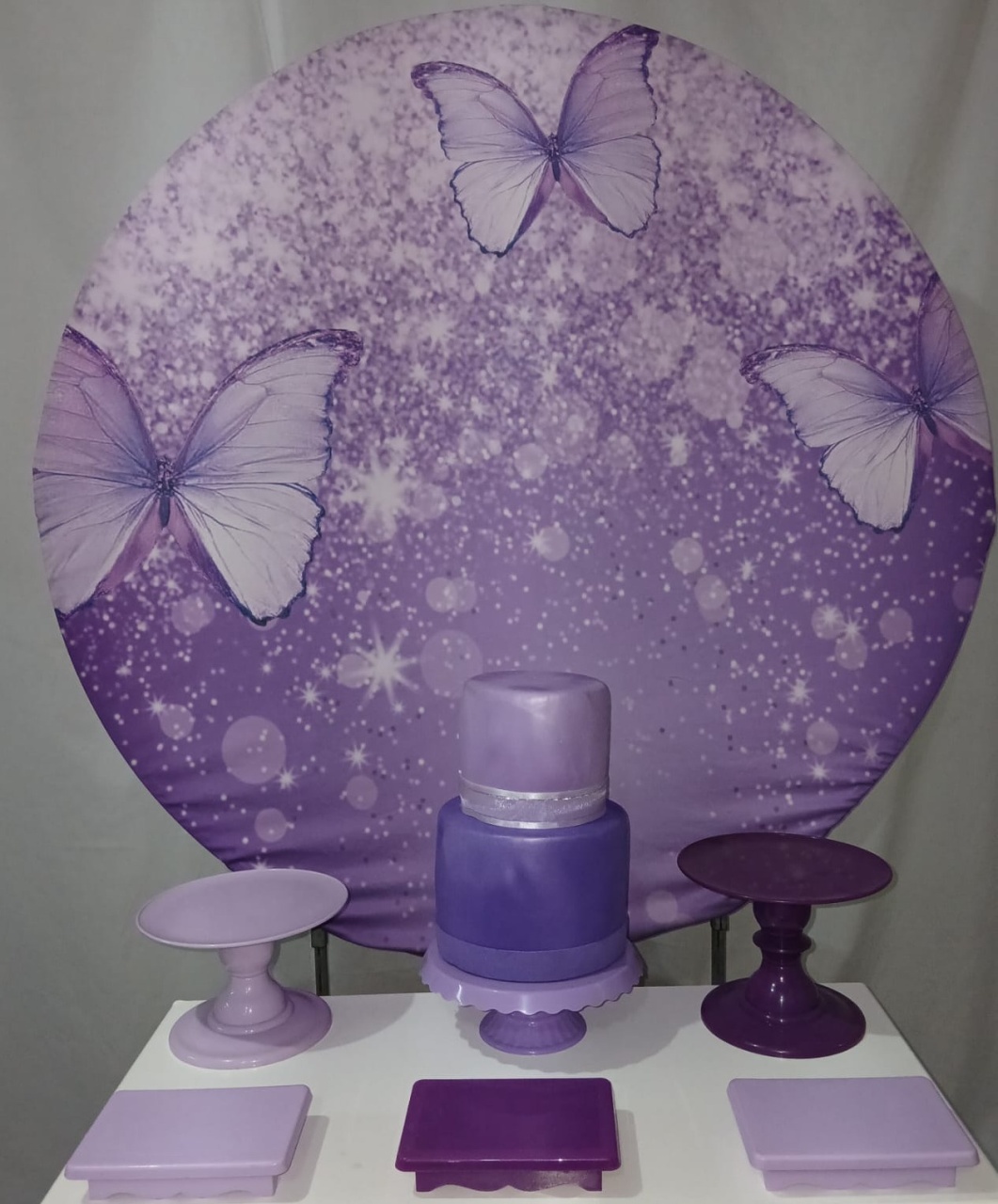 Kit Sem Mesa Borboleta Lilás  - Realize Decorações