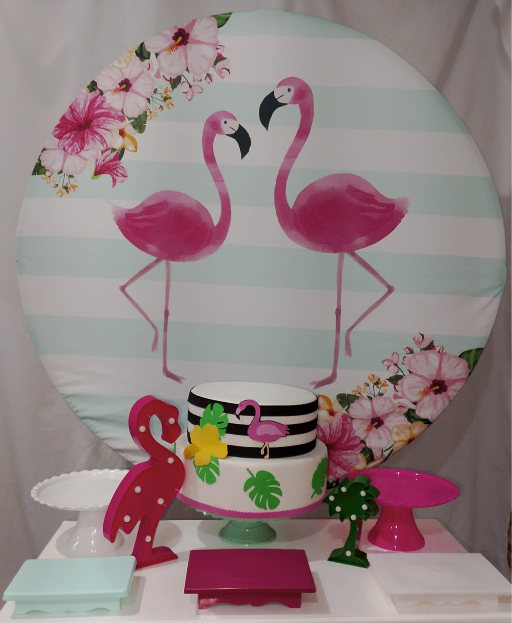 Kit Sem Mesa Flamingo - Realize Decorações