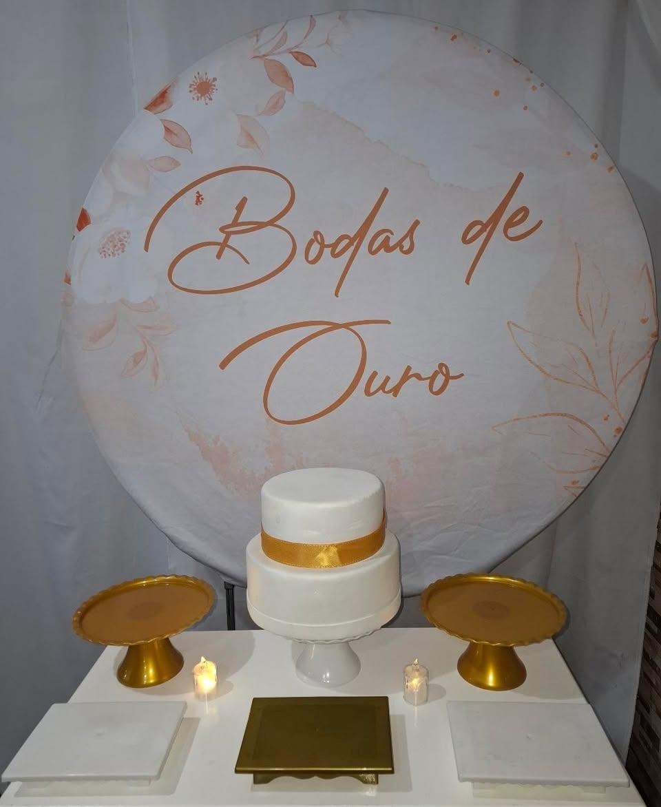 Kit Sem Mesa Bodas de Ouro - Realize Decorações