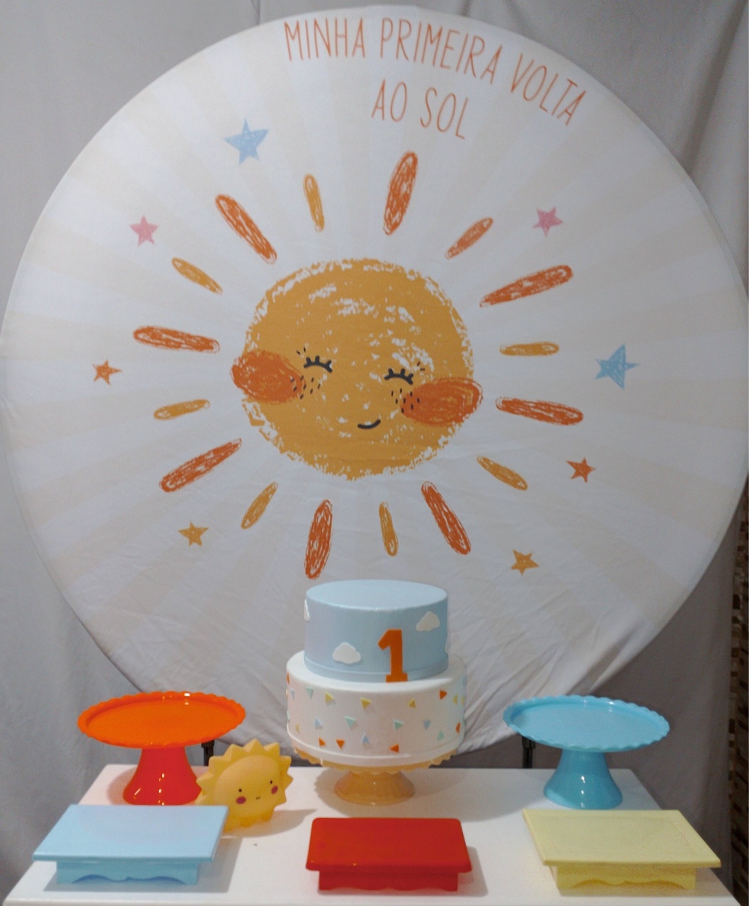 Kit Sem Mesa Primeira Volta Ao Sol  - Realize Decorações