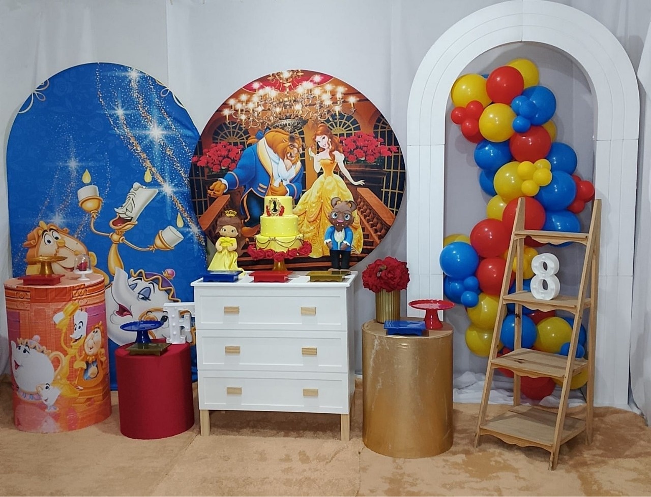 Pegue E Monte Bela E A Fera Luxo 1 - Realize Decorações
