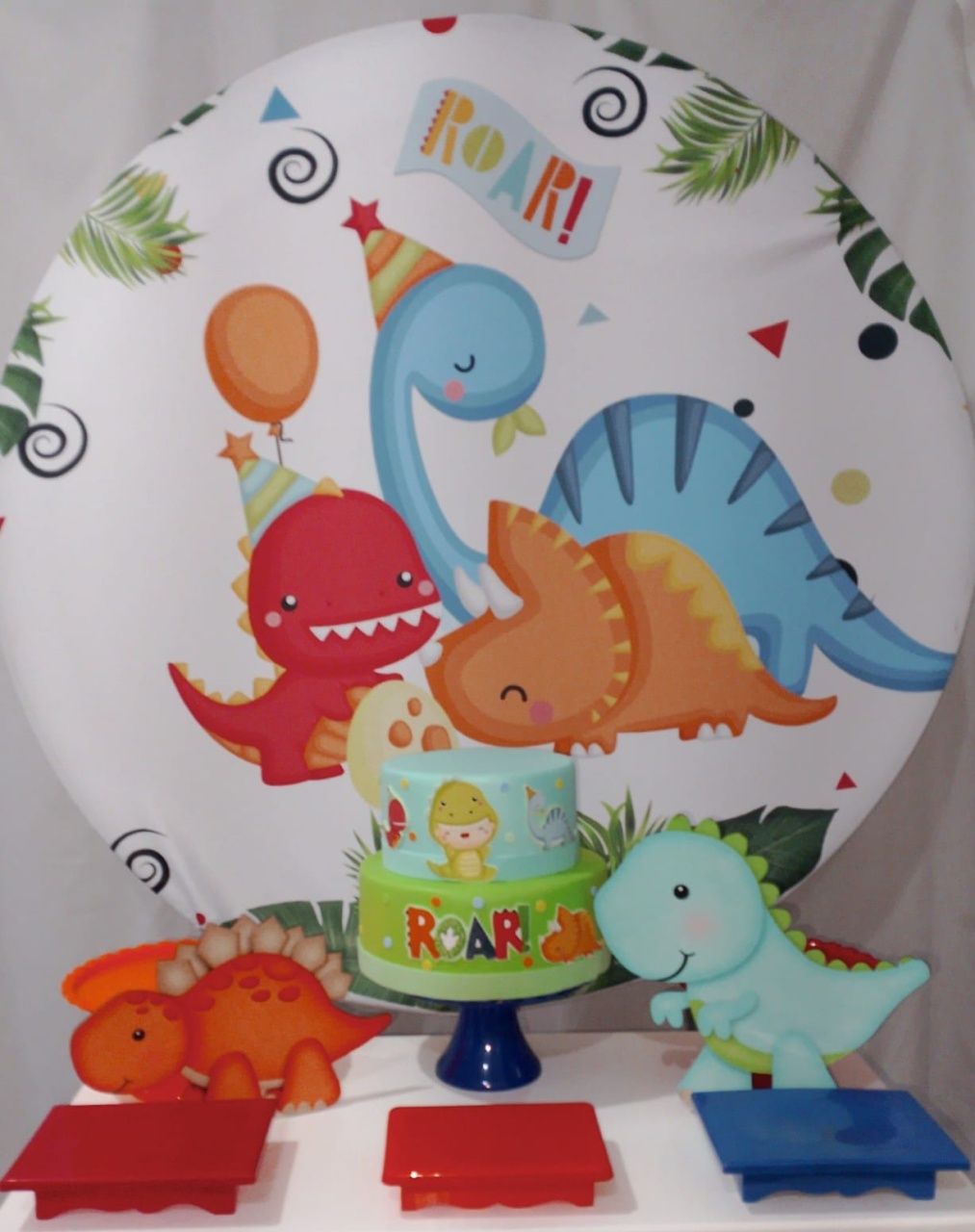 Kit Sem Mesa Dino Baby Menino - Realize Decorações