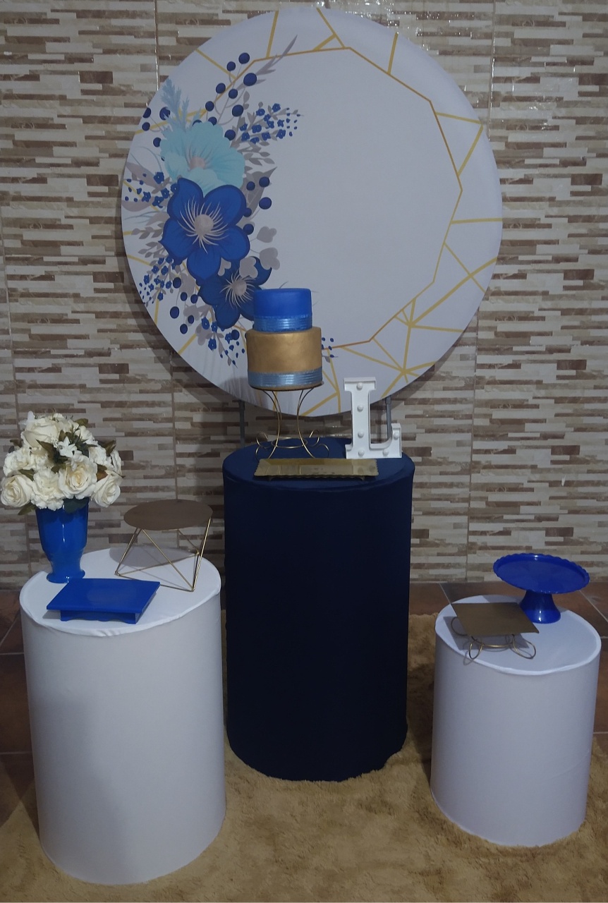 Pegue E Monte Floral Azul - Realize Decorações