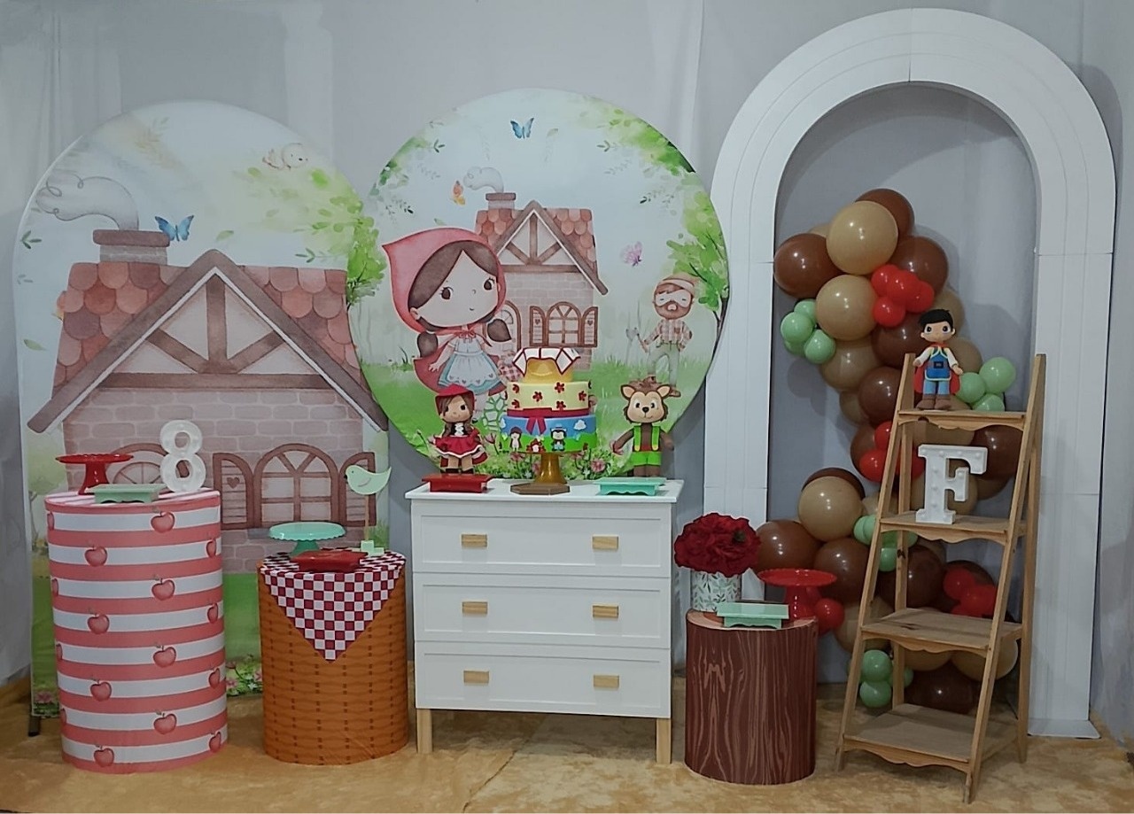 Pegue E Monte Chapeuzinho Vermelho Luxo 1 - Realize Decorações