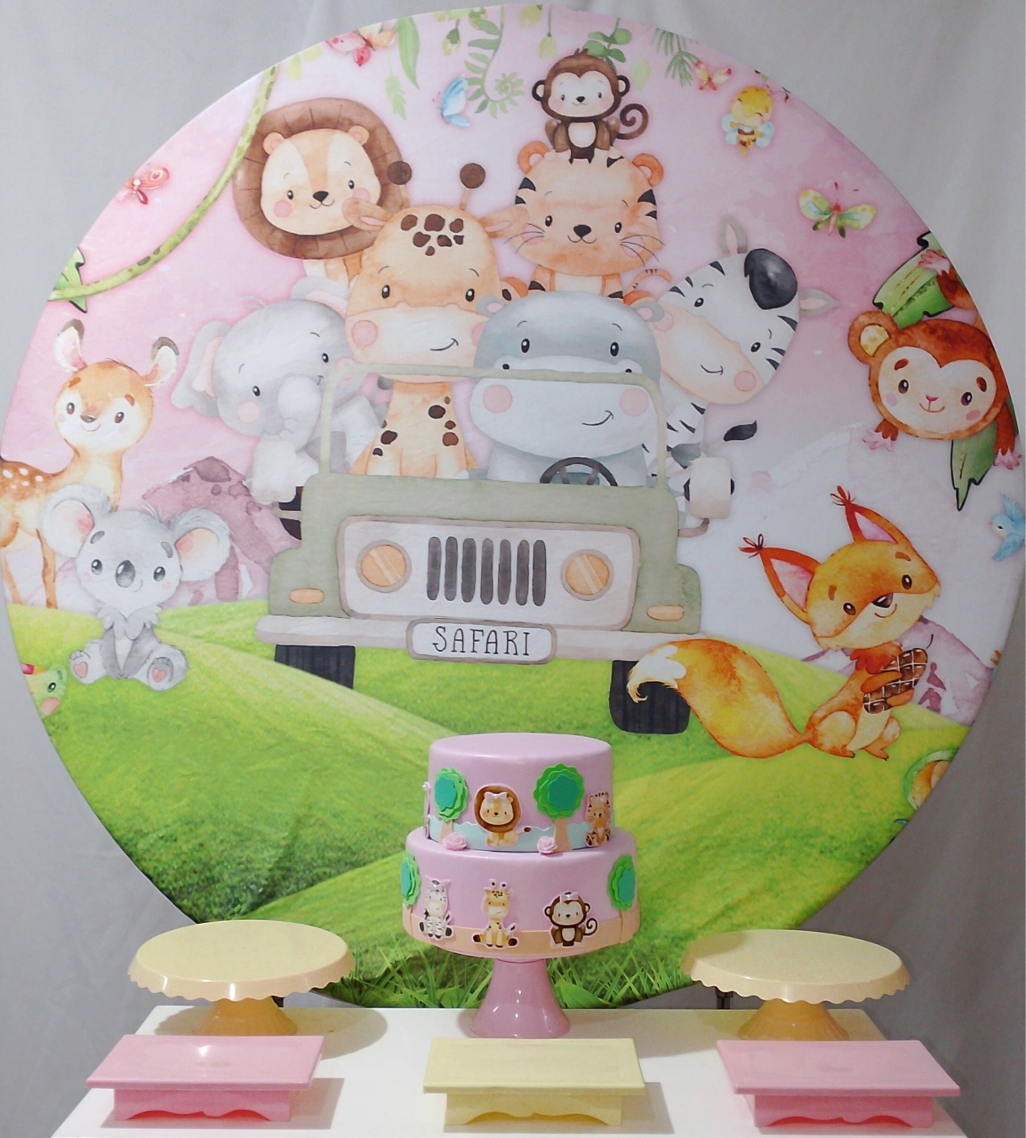 Kit Sem Mesa Safari Menina  - Realize Decorações