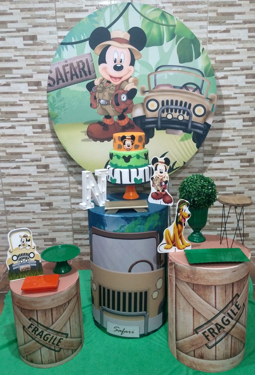 Pegue E Monte Mickey Safari - Realize Decorações