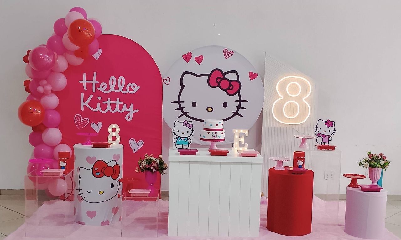 Pegue E Monte Hello Kitty Luxo 1 - Realize Decorações
