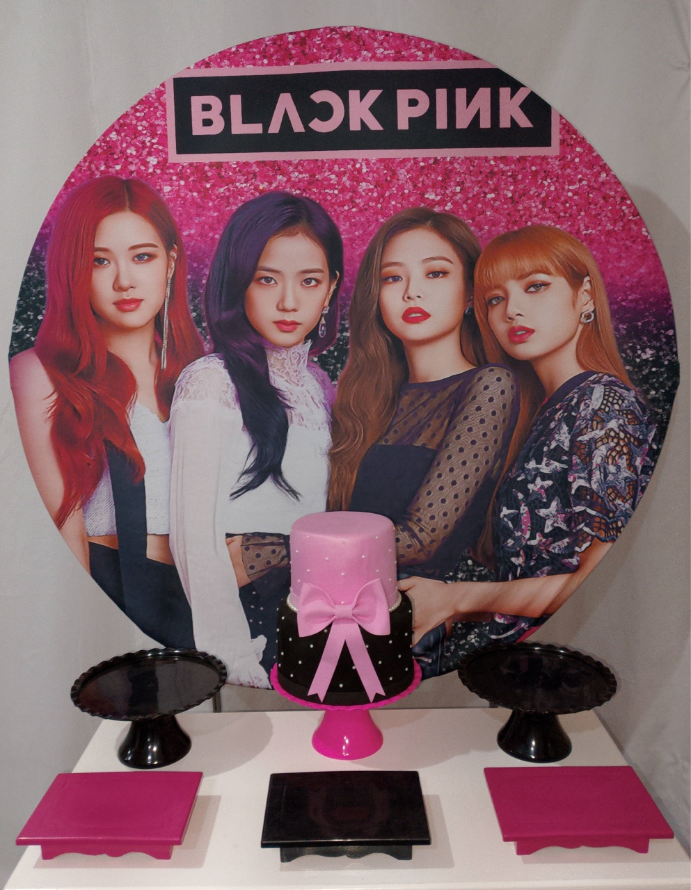 Kit Sem Mesa Black Pink  - Realize Decorações