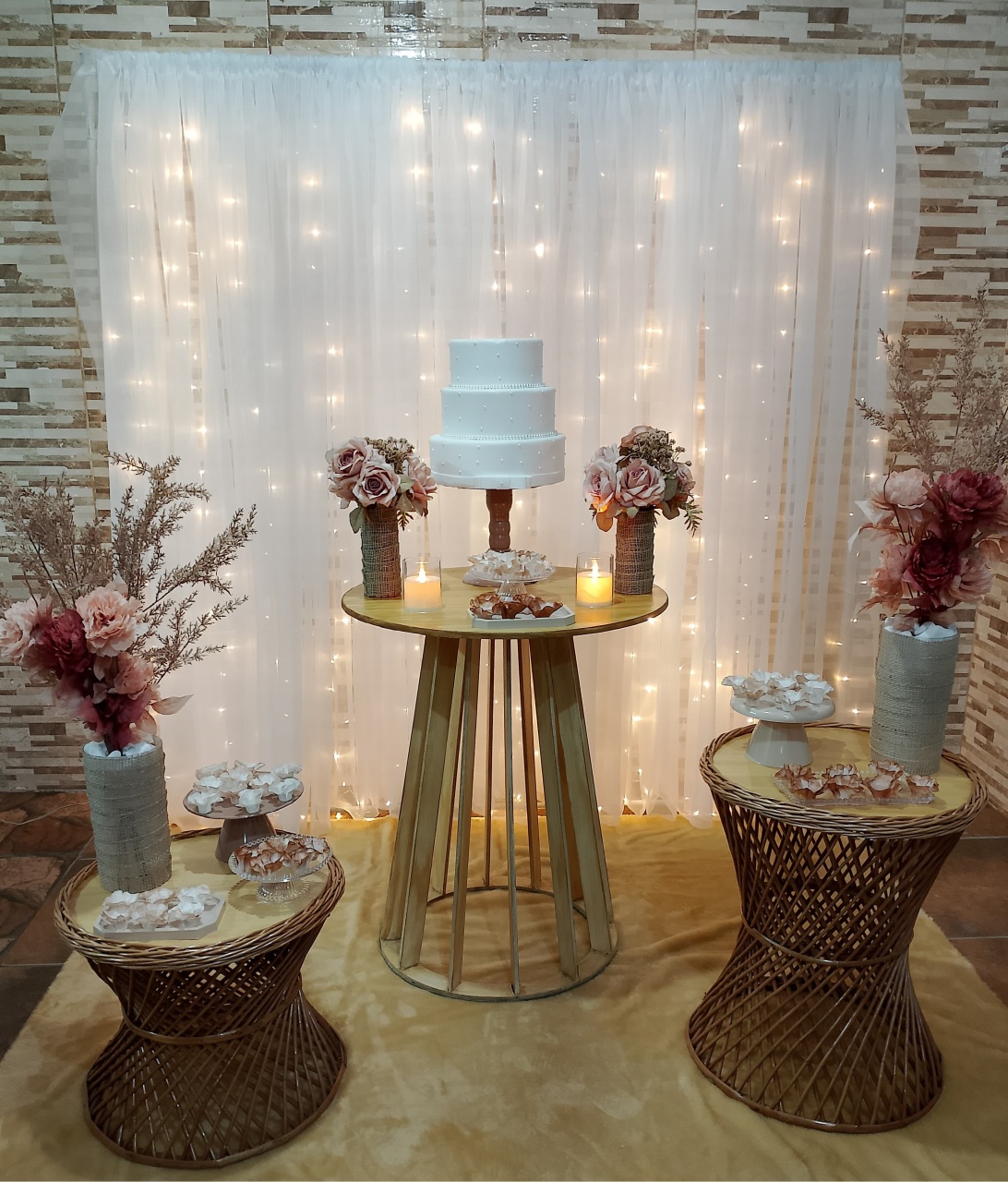  Casamento Com Montagem  Terracota 1 - Realize Decorações