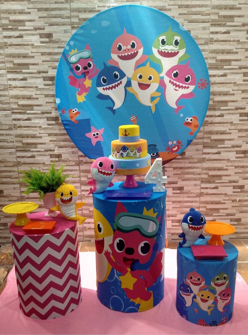 Pegue E Monte Baby Shark Menina - Realize Decorações