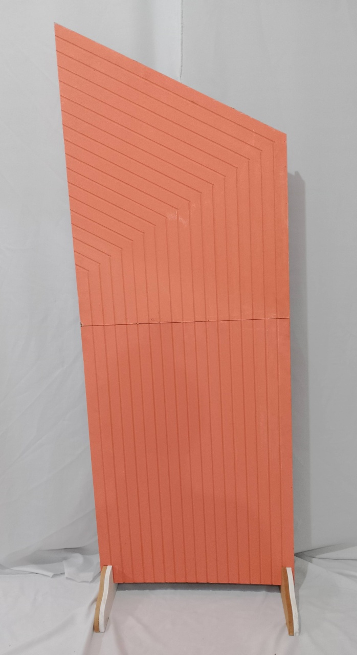 Painel Espiral Geométrico Salmão  - Realize Decorações