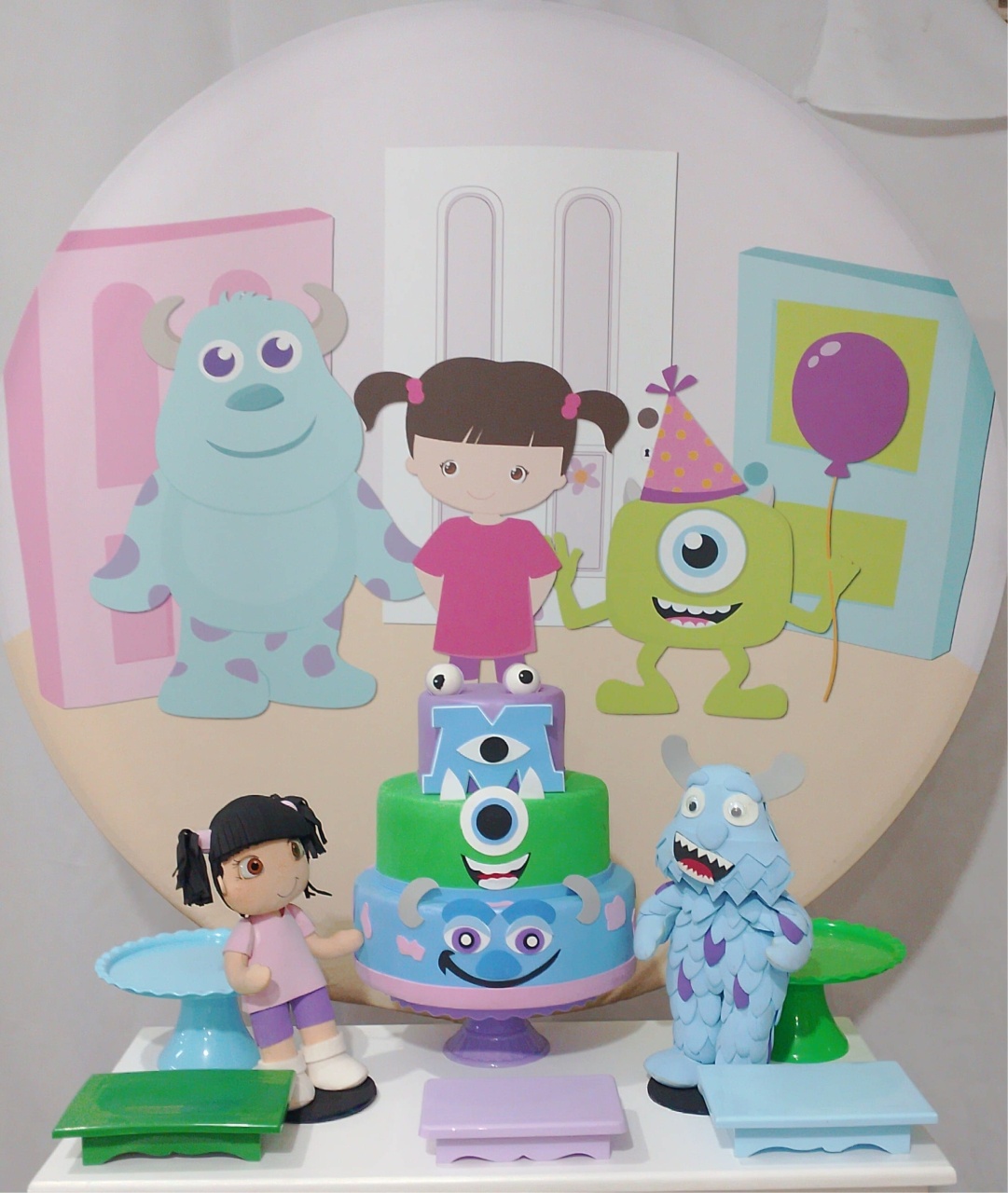 Kit Sem Mesa Monstros S.a. - Realize Decorações