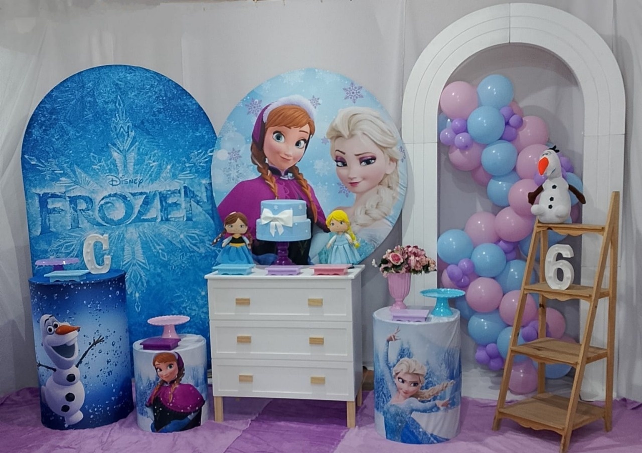 Pegue E Monte Frozen Luxo 1 - Realize Decorações
