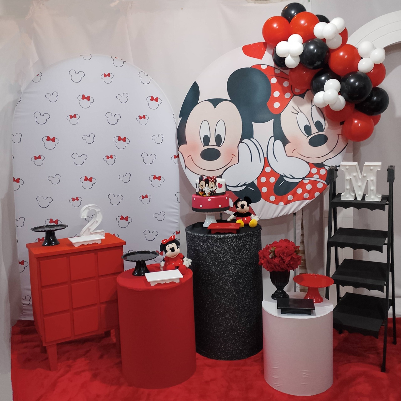 Pegue E Monte Minnie E Mickey Luxo - Realize Decorações