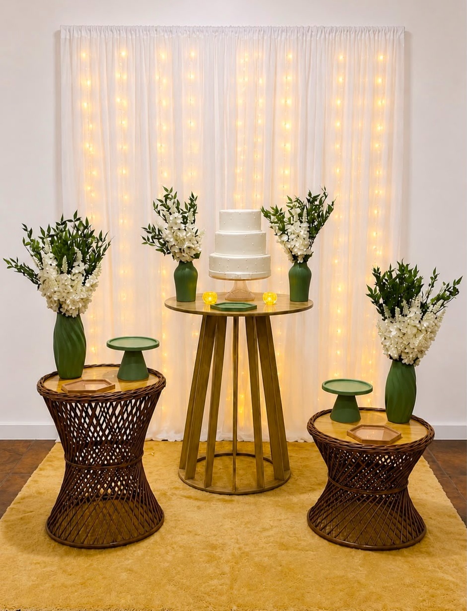 Casamento Com Montagem Verde Eucalipto 1 - Realize Decorações