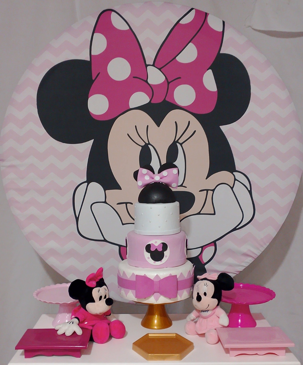 Kit Sem Mesa Minnie Rosa - Realize Decorações