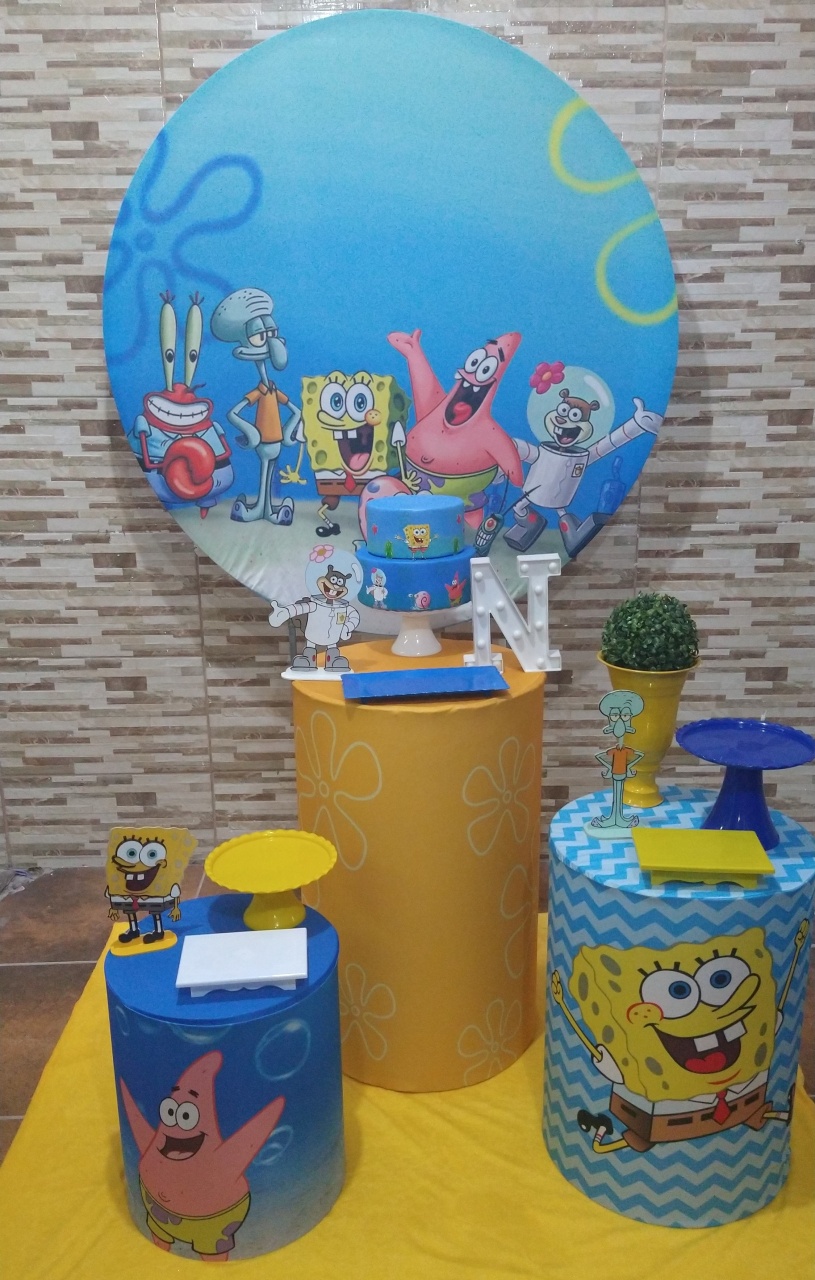 Pegue E Monte Bob Esponja  - Realize Decorações