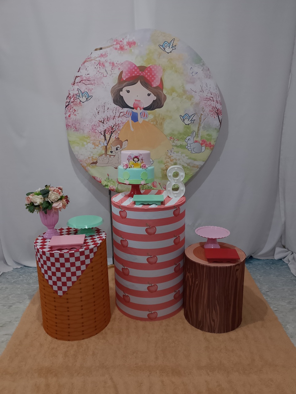 Pegue E Monte Branca de Neve  Cute - Realize Decorações