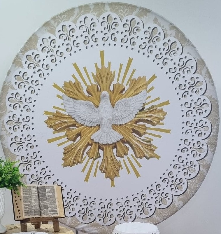 Painel Redondo Com Capa Religioso 11 - Eclipse Decoração de Festas